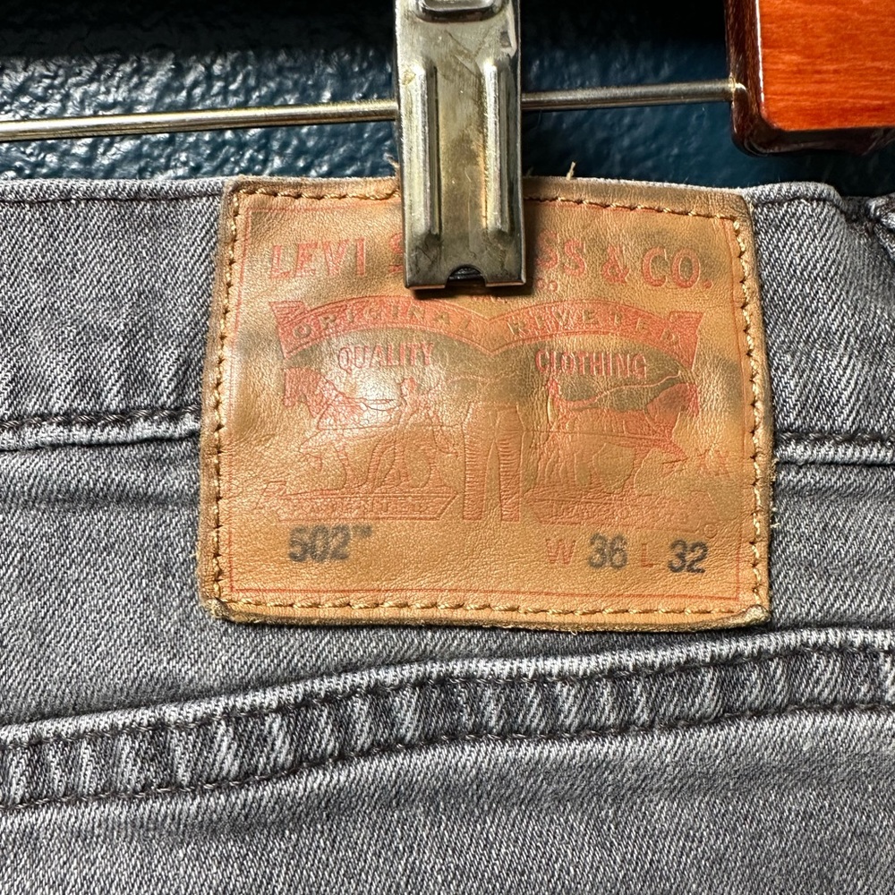 Levi's Gray Straight Jeans Classic Style